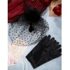 Sombrero Tocado Velo Plumas Vintage Mujer,guante De Encaje