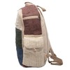 Large Hemp Backpack Multi 8 Functional Pocket Bag - Eco