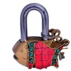 Purpledip Fish Shaped Brass Lock Padlock: Handmade Antique Design with