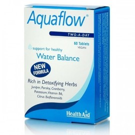 Health Aid Aquafllow Support for Healthy Water Balance - Rich in Detoxifying Herbs 60 Tablets