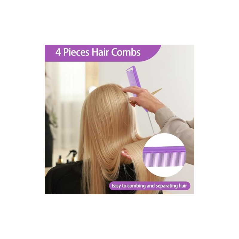 23 Pieces Hair Parting Tools Set, Magnetic Wrist Pin Holder