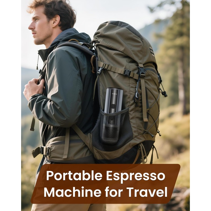 Amjdcoe Portable Espresso Maker, 20 Bar Electric Espresso Machine for