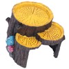 Resin Mini Stump Shape Hiding Hole Wooden Cave Artificial Aquarium