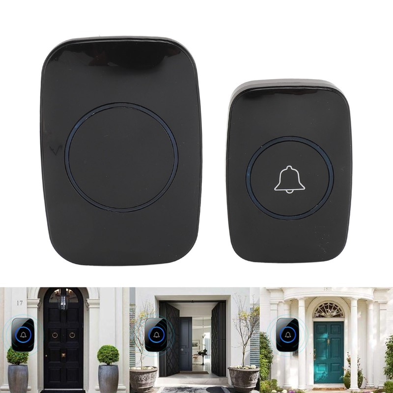 Wireless Doorbell Kit 38 Ringtones Door Bell Ringer 3 Levels