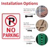 Decorniqu 4 Pack No Parking Signs 14"x10" UV Protected 40