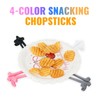 Finger Chopsticks for Snacking,6PCS Reusable Snack Grabber Chip Helper Tool