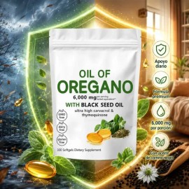 Aceite Oregano Semilla Negra 6000 Mg Sin Gluten 300                                                                                                   