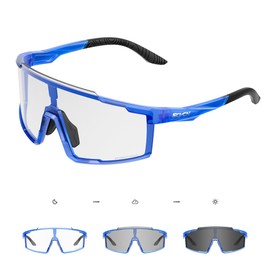 SCVCN Photochromatic Self-Tone Cycling Glasses for Men Women Clear Road Bike Glasses MTB Sports Glasses Cycling Glasses UV400 Sports Sunglasses Cycling S121