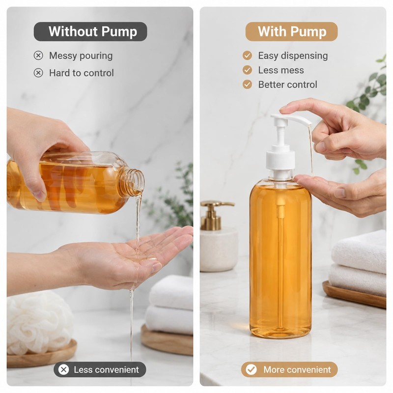 28 Tooth Replacement Pump Head, 4 Pack 2.5cm Bottle Dispenser