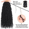 COOKOO 18 Inch 8 Packs (14 Stands/Pcs) Pre-looped Crochet Goddess