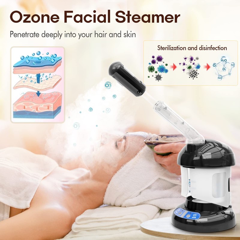 Hair Steamer Kingsteam 2 in 1 Ozone Facial Steamer, Design