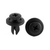 uxcell 20 Pcs Black Plastic Rivet Clips 6mm x 11mm