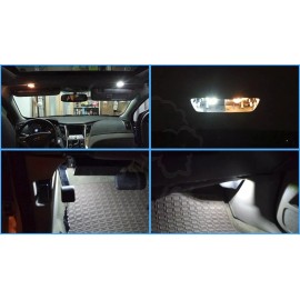 D15M 13x Ultra White LED Lights Interior Package kit for 2004-2015 2016 Toyota Sienna