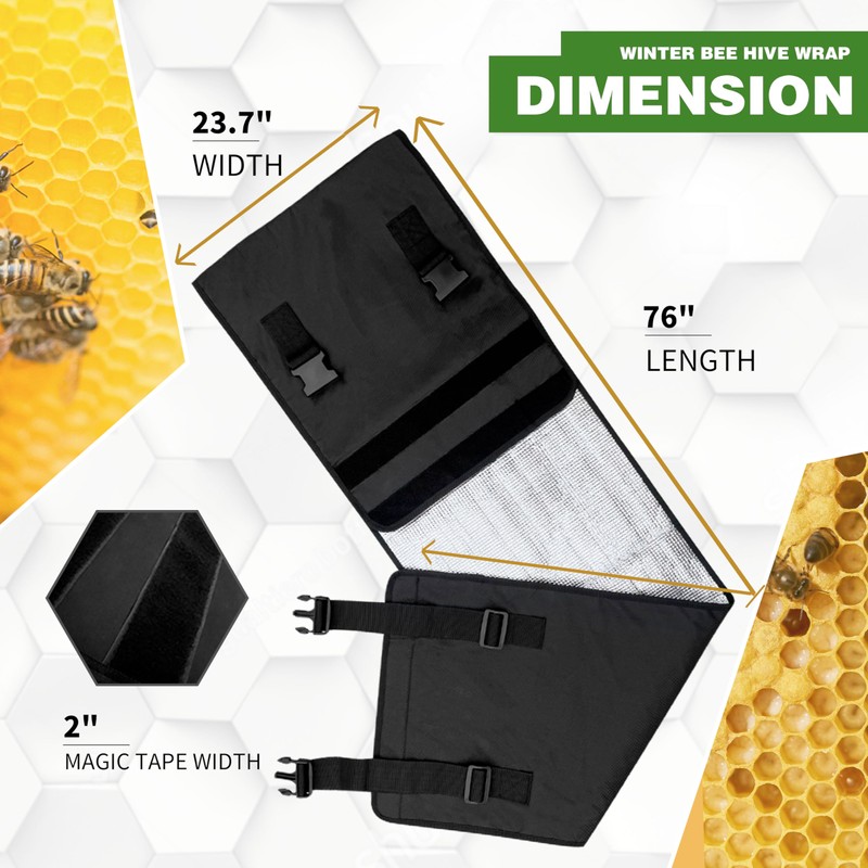 Winter Bee Hive Wrap for 8 and 10 Frame Hives,