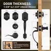 Double Front Door Handle Set with Dummy and Deadbolt, Entry