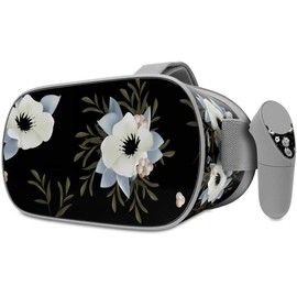 Decal Style Skin Wrap Compatible with Oculus Go Headset - Poppy Dark (Oculus NOT Included)