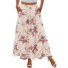Zeagoo Women's Long Maxi Skirt Bohemian Flowy A Line Tiered