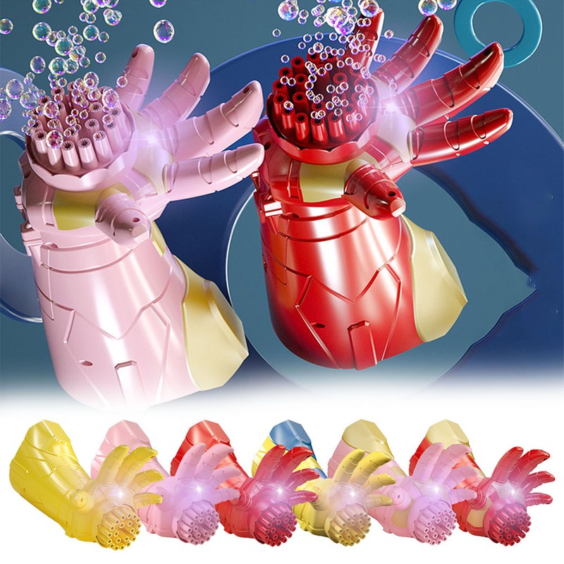 Electric Bubble Gun Toys Movie Inspired Hand Soap Bubbles Machine