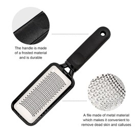 Tandoler Professional Foot Care Pedicure Stainless Steel File，Effective Dead Skin and Callus Remover for Feet（Purple）