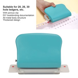 Hole Puncher, 10 Holes Punch Envelope Punch Board Heavy Duty Hole Punch Craft Punch Paper Punch for Bookbinding Documentation Scrapbook(Blue)