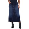 Savi Parker Denim Maternity Maxi Skirt with Pockets – Fall