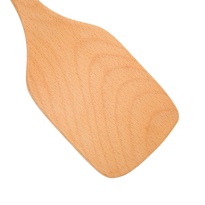2Pcs Wooden Spatula Heat Resistant Light Weight Kitchen Cooking Utensils