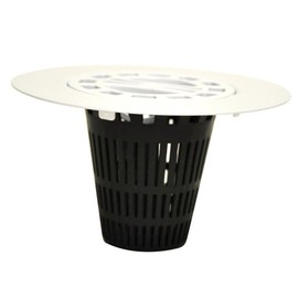 DANCO Hair Catcher for Stand-Alone Shower Drain Cover | 3-inch Shower Drain Openings | Strainer Snare | White (10533)