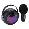 Bluetooth Mics Speaker Set with Colourful Light Effect Noise Reduction