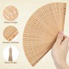 IMIKEYA Folding Hand Fan for Women: Wooden Bamboo Hand Fans