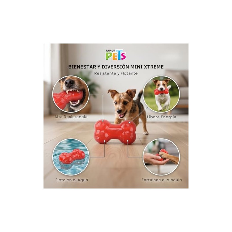 Fancy Pets Juguete Hueso Mini Xtreme para Perros Resistente y