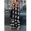 PRETTYGARDEN Women's Summer One Shoulder Maxi Dresses Printed Flowy Boho