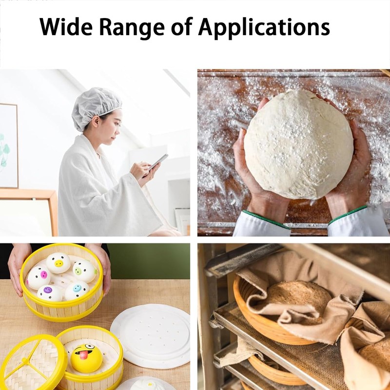 4 Pack Bowl Covers for Bread Proofing Plastic Bread Proofing