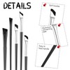 LXUEJIE 5 PCS Eyeliner Brushes Set, Black Fine Angled Eyebrow