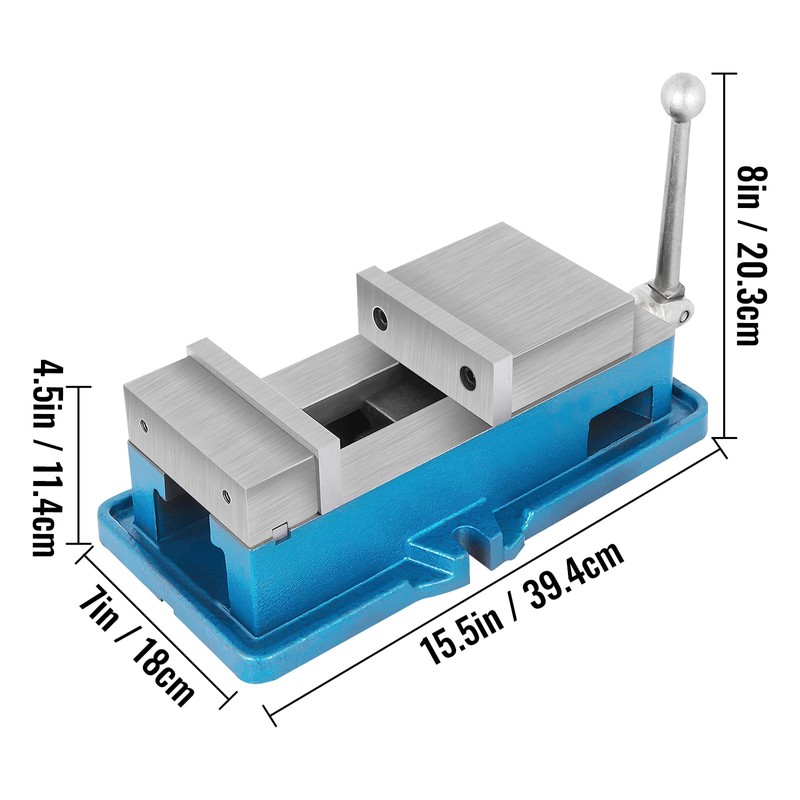 VEVOR 5" Super-Lock Vise For NC/CNC Machines Bench Clamp Vise