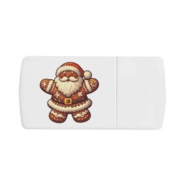 'Gingerbread Santa Claus' Pill Box with Tablet Splitter (PI00030853)