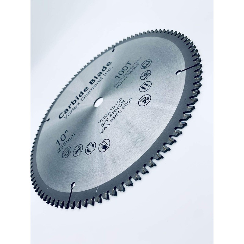 VORTEX DIAMOND 10 Inch 100 Teeth Aluminum Non-Ferrous Metal Circular