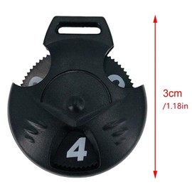 2 Pack Golf Club Head Cover for Golf Clubs, Wear Resistant Golf Club Covers Number Tags, Interchangeable Club Head Covers for Fairway Clubs Drivers, Black