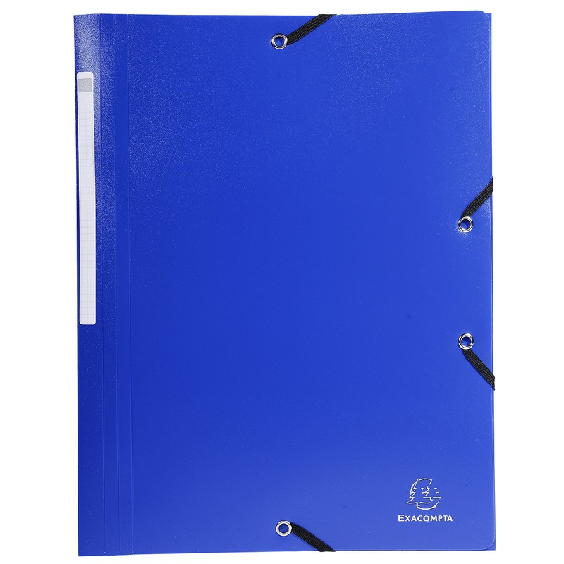 Exacompta - Ref 55810E - Elasticated 3-Flap Folders - Suitable