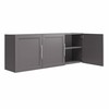 SystemBuild Evolution Camberly Framed Wall Cabinet, 54", Graphite Gray