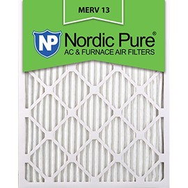 Nordic Pure 16x25x1 (15 1/2 x 24 1/2 x 3/4) Pleated MERV 13 Air Filters 6 Pack