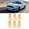 6PCs Brass Pipe Fitting Adapter 1/8 BSPT Female NPT Vehicle