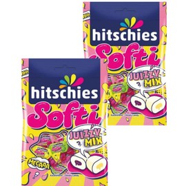 Sweet & Tangy Fun! Hitschies Soft Juizy Candy Mix (2 x 90g) - Perfect for Sharing, Movie Nights & Kids' Treats!