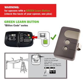 Garage Door Opener Remotes for All Sears Craftsman Chamberlain Liftmaster Garage Door Opener with Green Learn Button 2 Pack