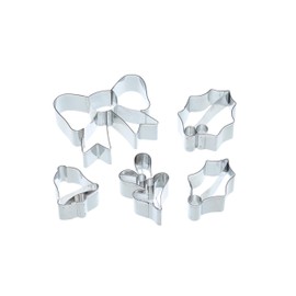 KitchenCraft sdicutwreath5pc Cookie Cutter kit-set von 5 Stück, metallic