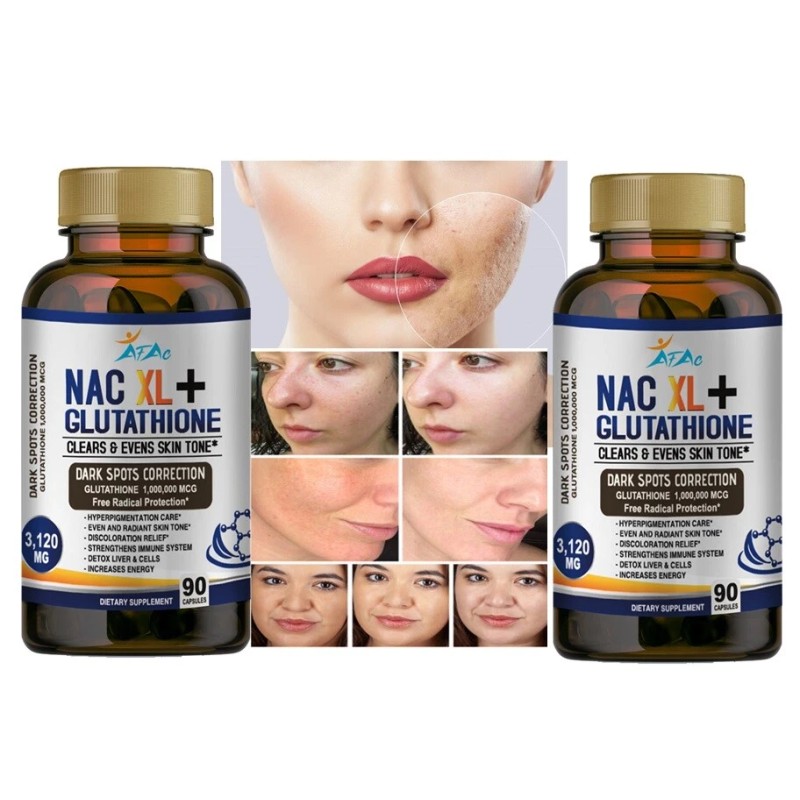Best Glutathione Skin even tone White Pills Natural Anti Aging