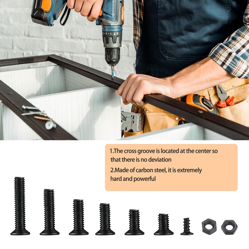 M4 Laptop Computer Screws, 440 Pcs Countersunk Head Flat Head