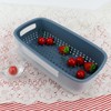 ZJIVQO Sinks Basket Kitchen Colanders Bowl Set Strainer Bowl 2-in-1