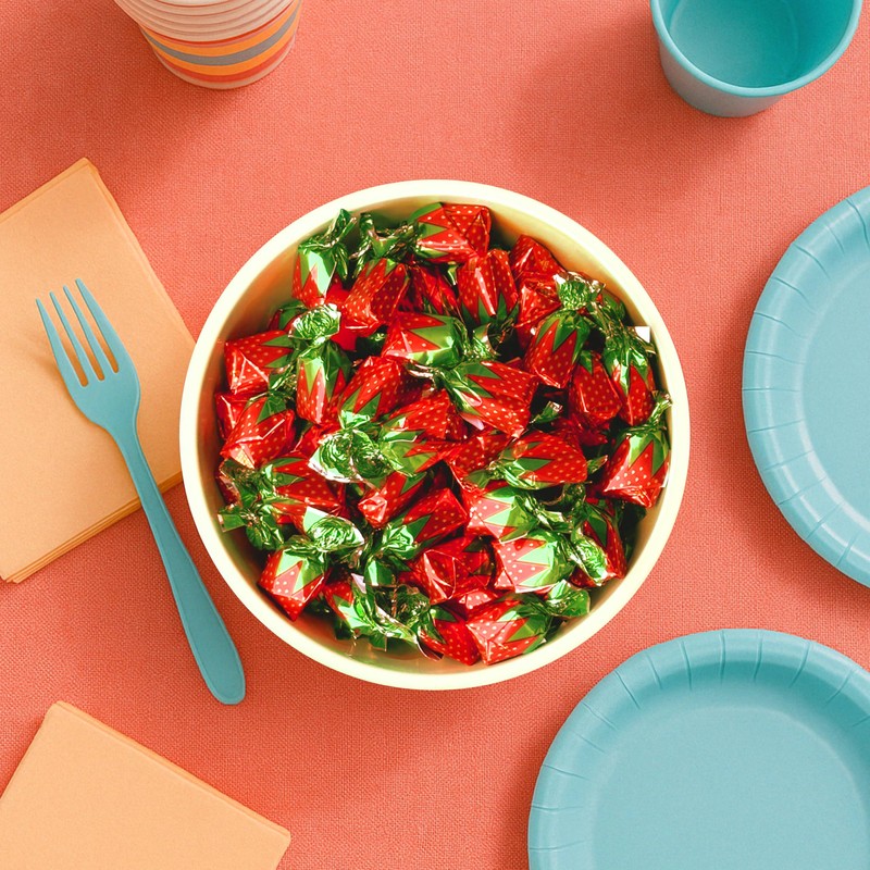 Strawberry Bon Bons Filled Hard Candy | 2 LBS |