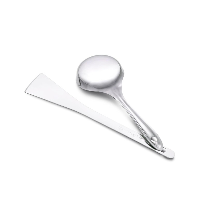 Yuktha Eternals Stainless Steel Dosa Making Spoon/Ladle Set, 2 Pcs