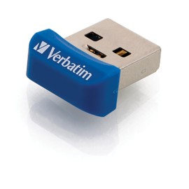 Verbatim 16GB Store 'n' Stay Nano USB 3.2 Gen 1 Flash Drive Snag-free Low Profile Thumb Drive - Blue